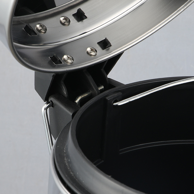 20L 30L Commercial Stainless Steel Trash Can Dustbin with Lid and Foot Pedal