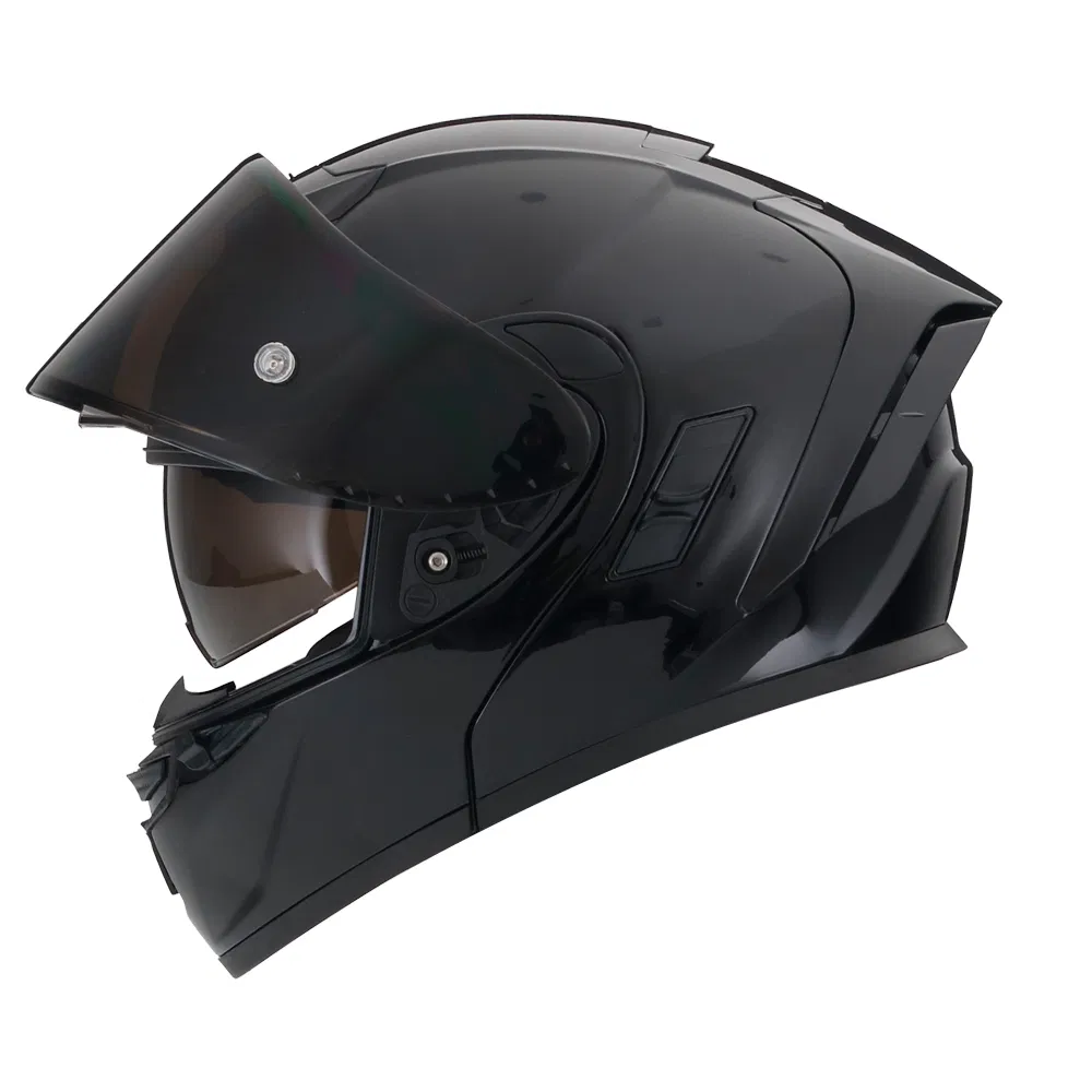 Flip-Up Helmet with Dual Visor, DOT Certified