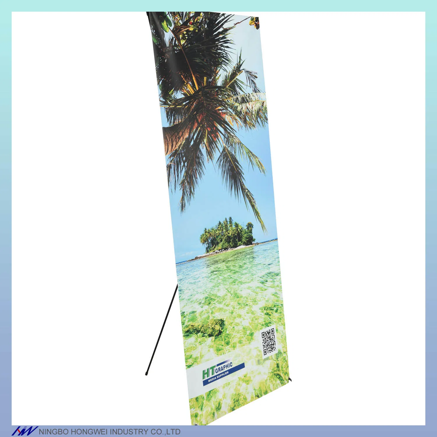 Customizable Advertising X Banner for Trade Show Displays