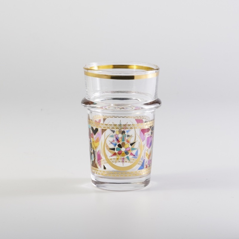 Стеклянная чашка для чая 130 мл с марокканским декором