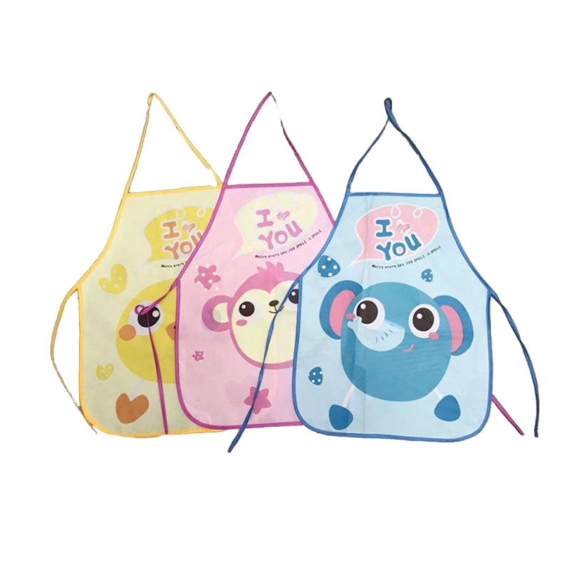 Custom Cartoon PVC Oil-Proof Children's Apron Waterproof Painting Kids Apron