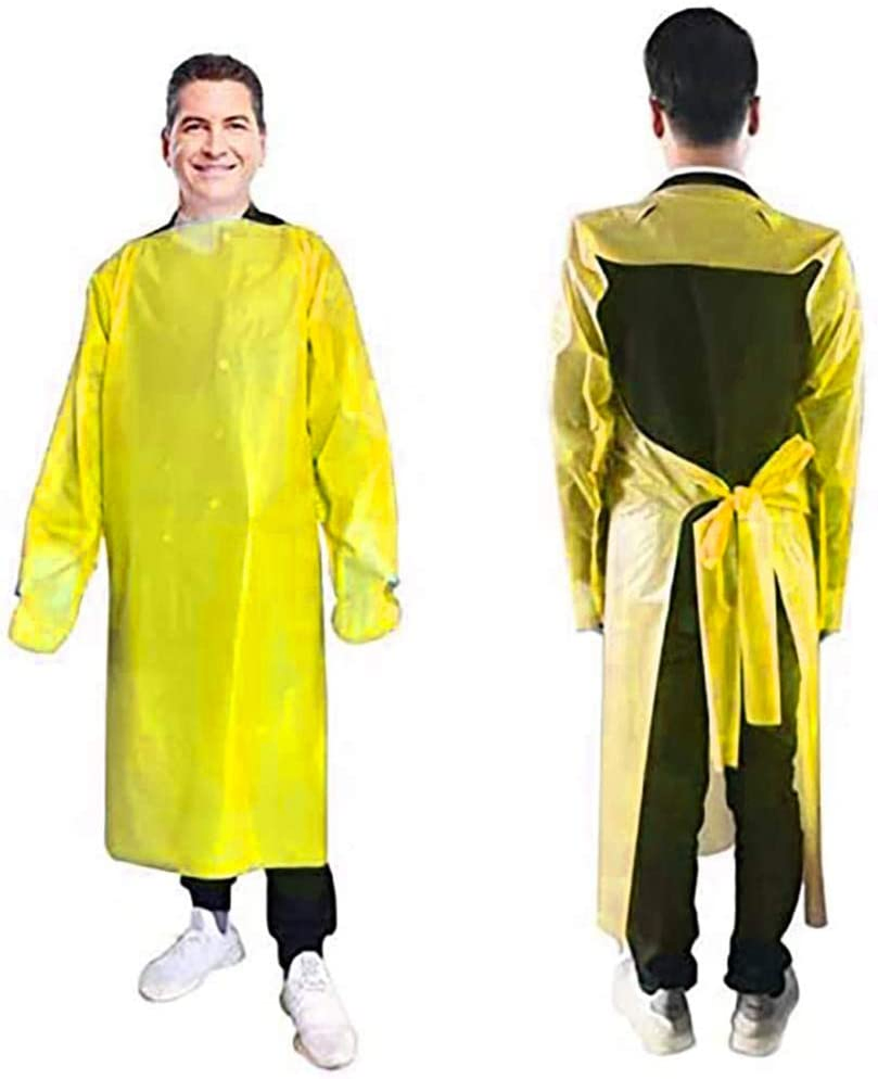 Waterproof/Plastic CPE/Poly/PE/PP/Nonwoven Disposable Protective Isolation Gown for Visitor