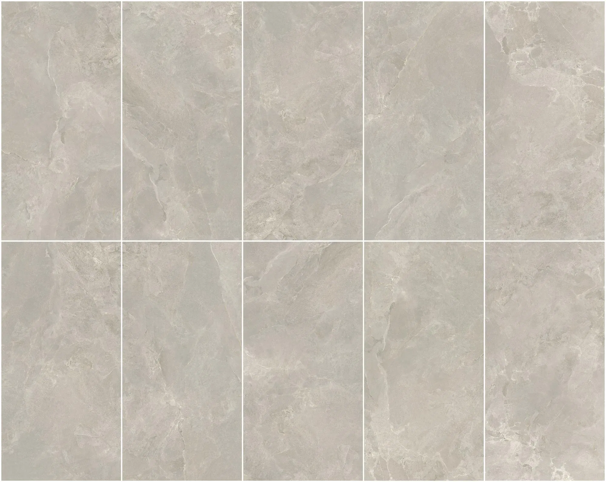 600*1200 mm Grey Color 10 Faces Porcelain Ceramic Matt Wall and Floor Tiles with Anti-Slip