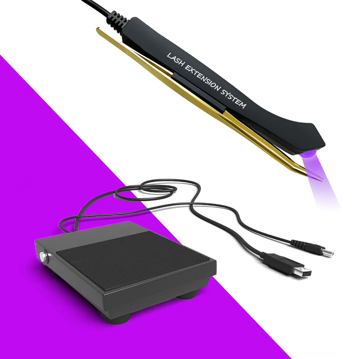 3W UV Lash Extension Glue Light on Tweezers UV Lamp Eyelashes