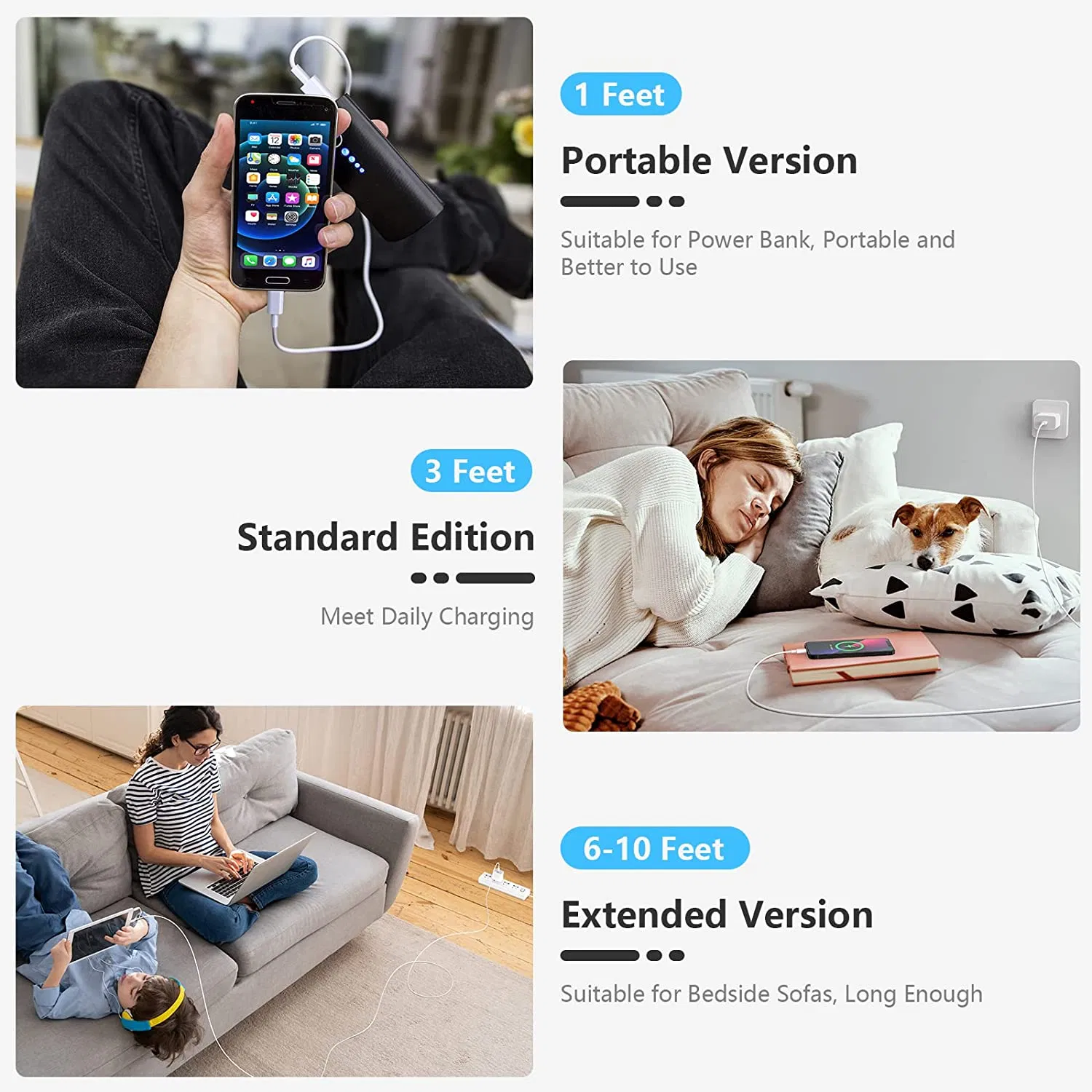 Цветной USB-Lightning кабель для iPhone