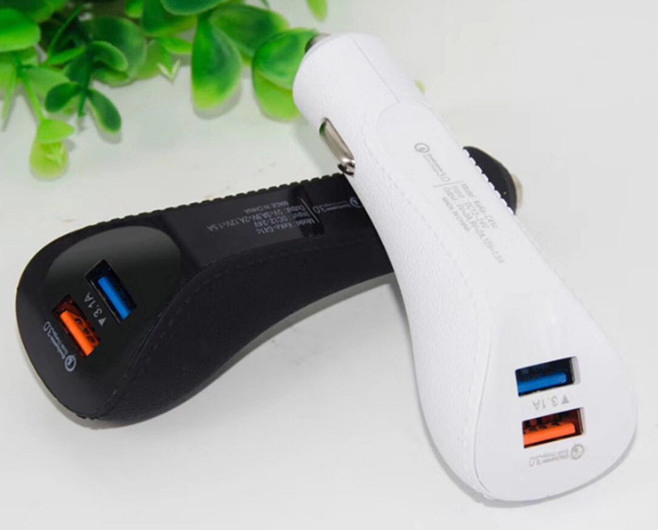 QC3.0 3 USB Ports 3.1A Car Power Adapter Quick Charger