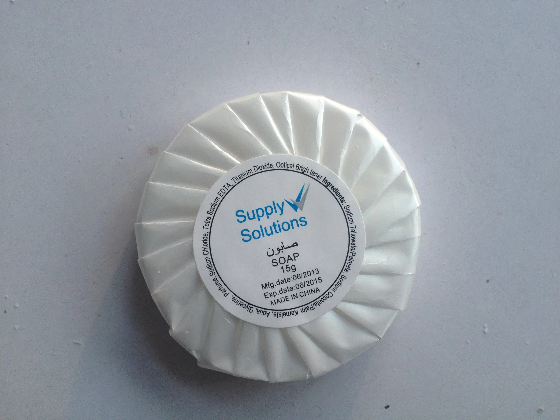 Hotel Soap with Round Pleated Wrapper for Hotel Amenities Factory Price