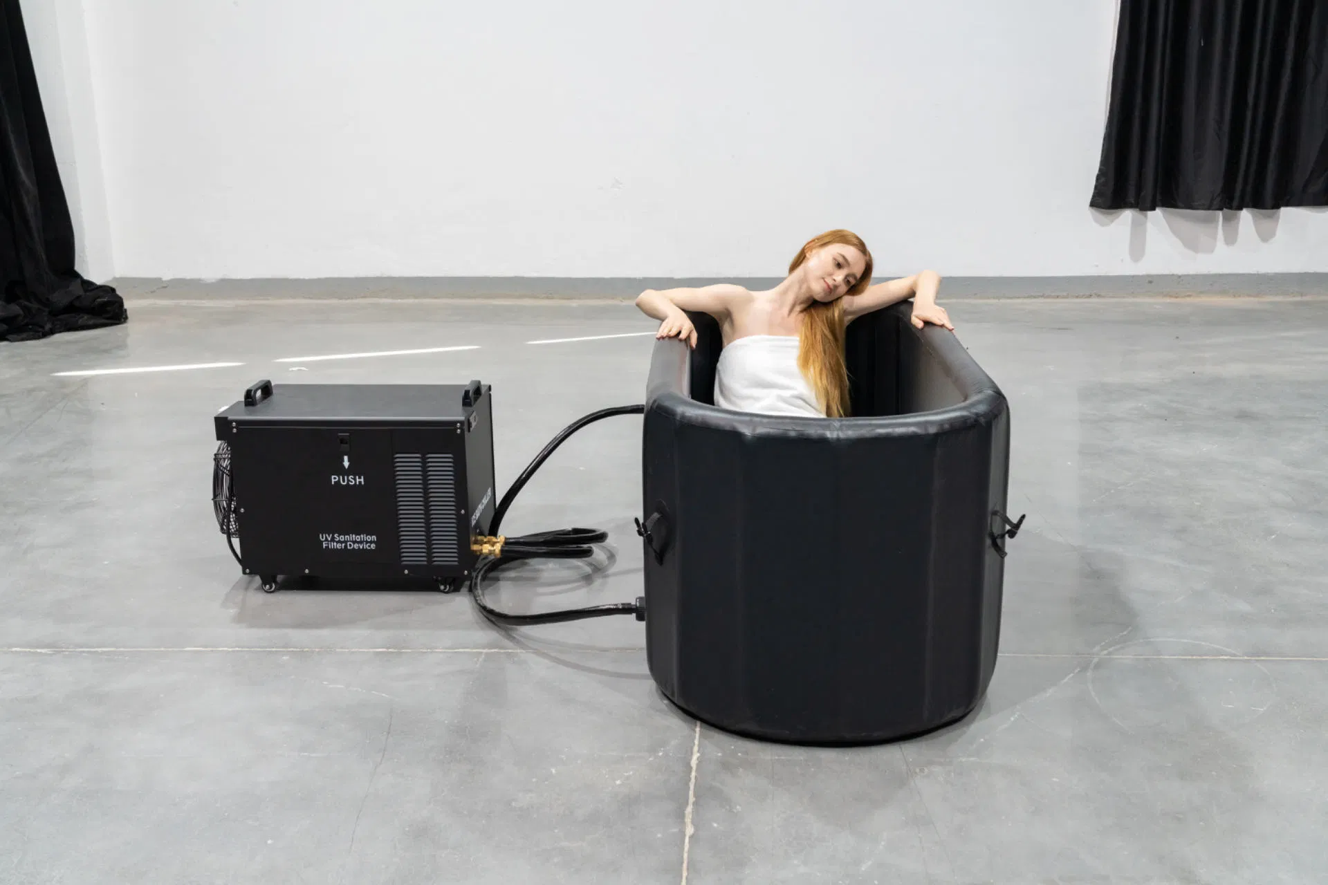 Надувная круглая переносная ледяная ванна 1HP