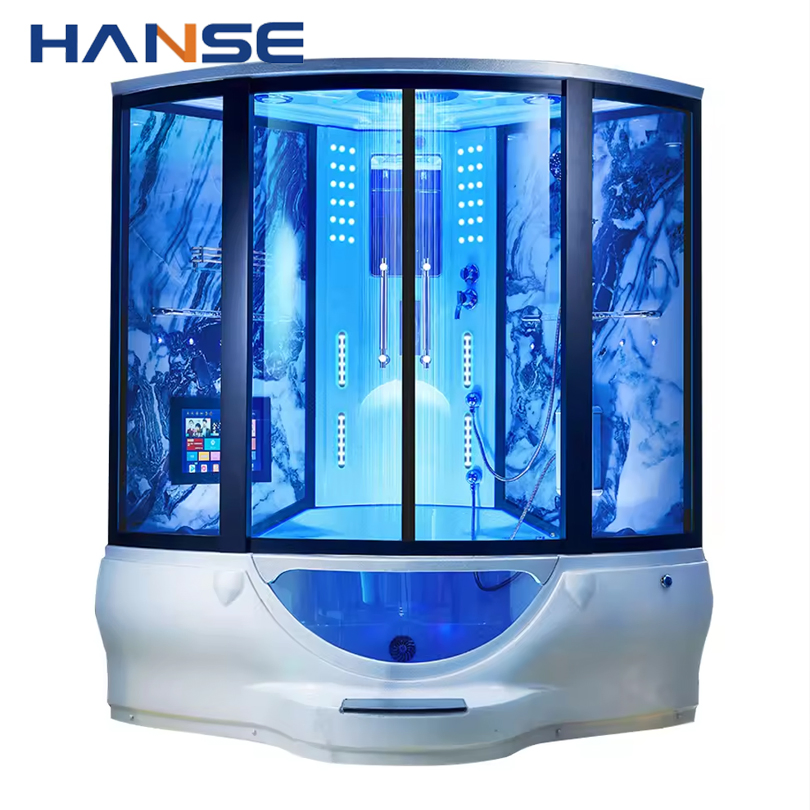 Cheap Price Personal Home Bathroom Complete Wet Steam Shower Room with Massage