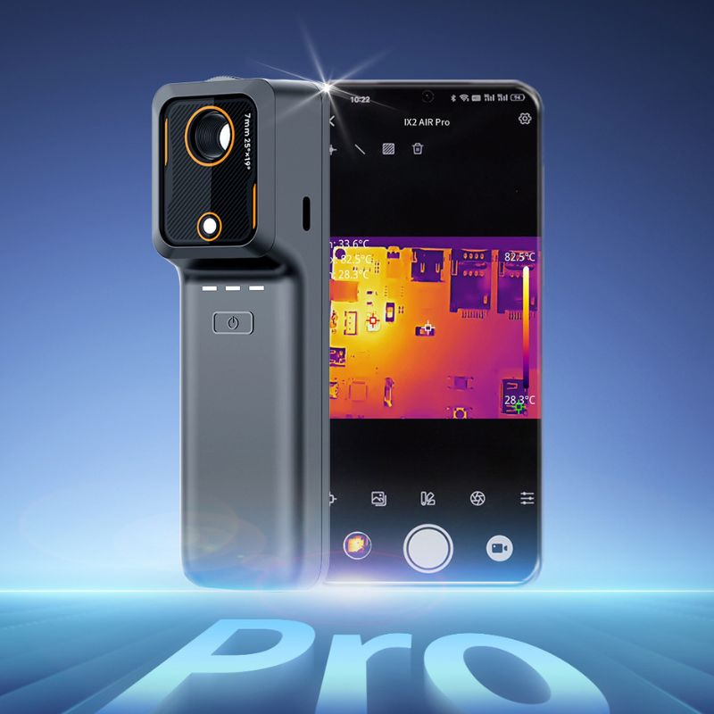 Ai Voice-Controlled 30m Range Compact Pocket Wireless Handheld Thermal Imaging Camera with Adjustable Focus for Industrial Building Detection Use