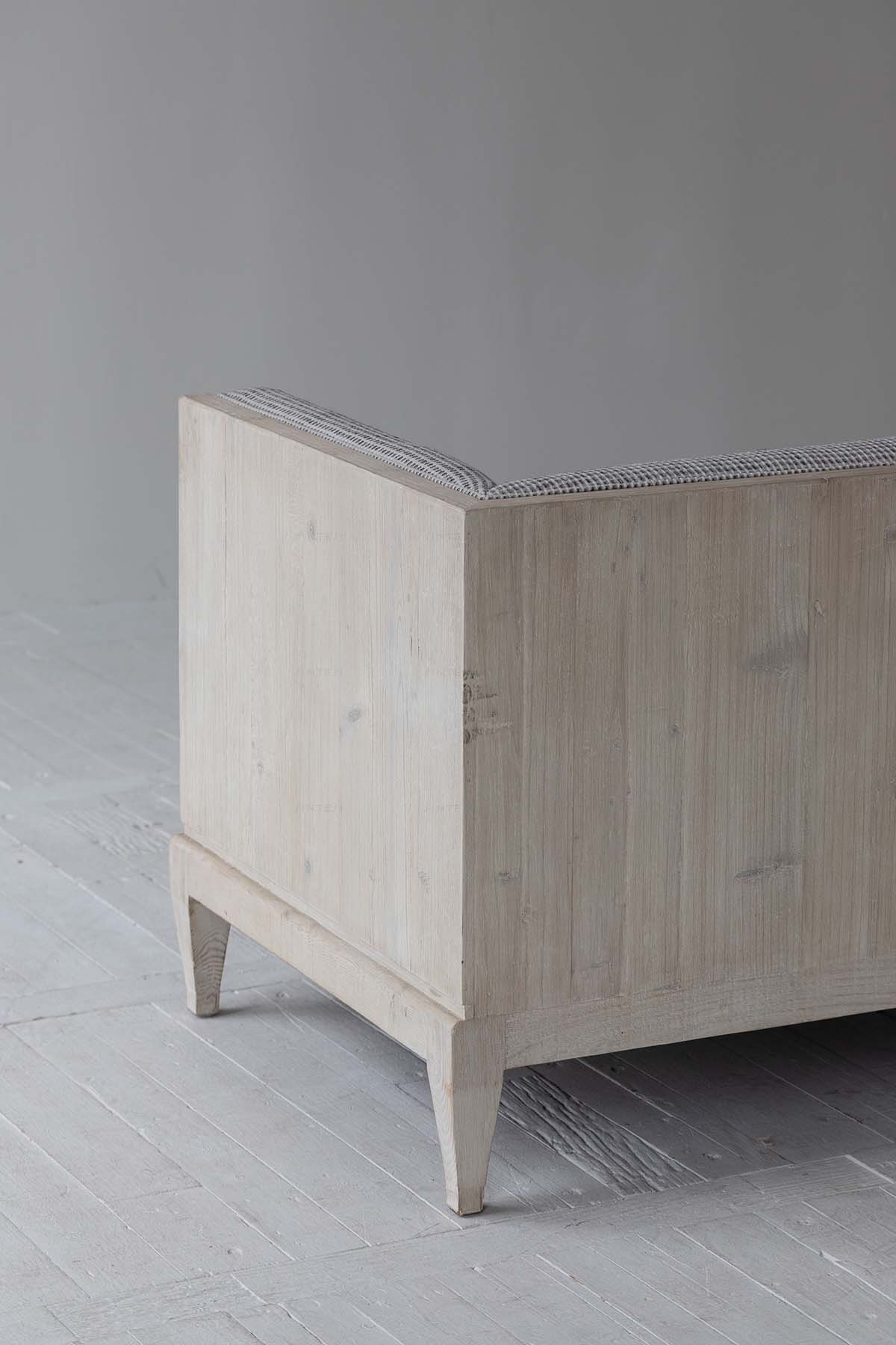 Диван-кровать деревянный белый европейский стиль для гостиной