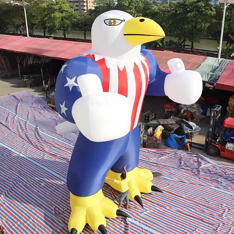 Boyi 20FT 6m Giant Inflatable Advertising American Eagle for Promotional