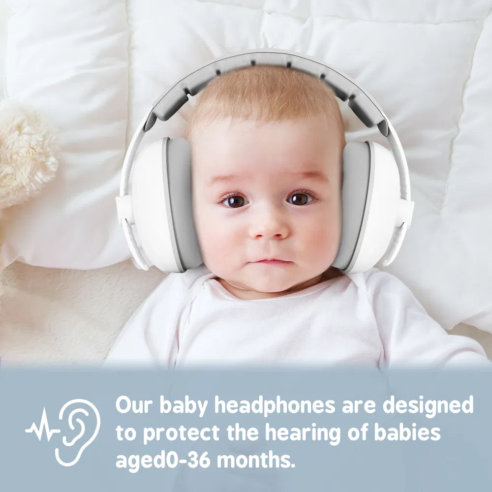 ABS Materials Kids Baby Protective Ear Muffs Safety Hearing Earmuffs for Sleep Baby Supplies