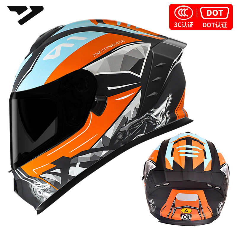 Мотошлем полнолицевой ABS с нанесением логотипа