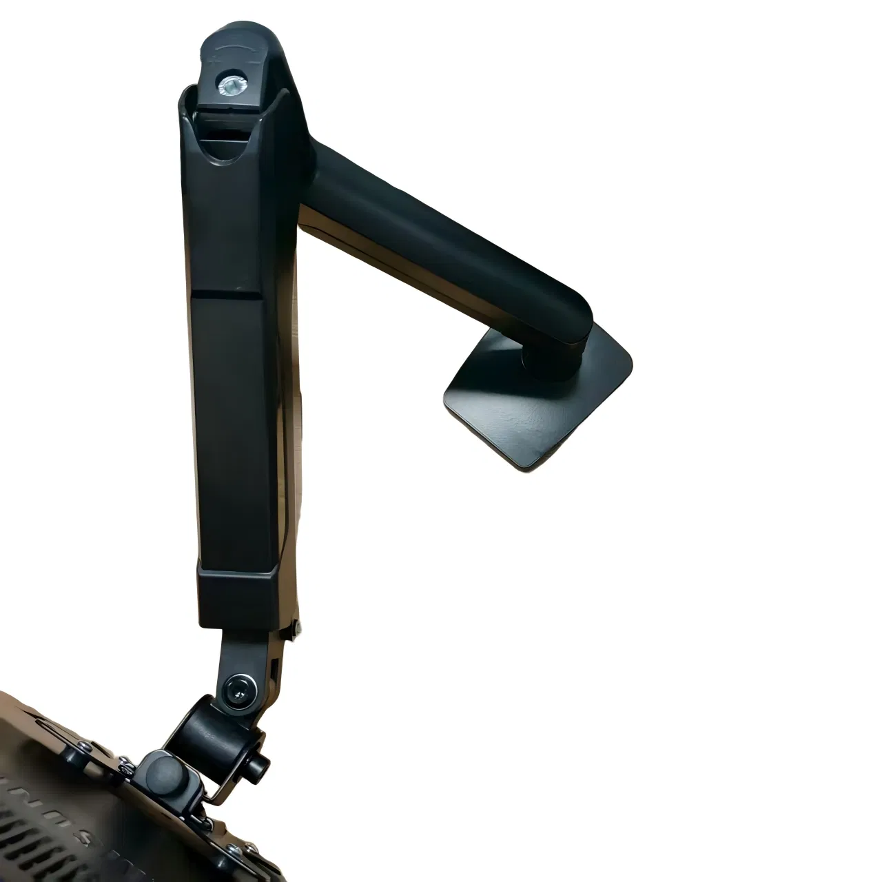 Ingle Monitor Arm Desk Mount Gas Spring Monitor Arm Full Motion Articulating Height Adjustable Fits 17-32 Inch Vesa Compatible Computer Screen Grey Aluminum