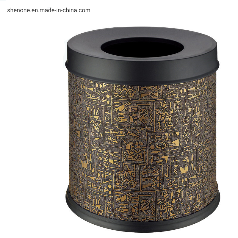 Hotel Room Metal Waste Bin Pedal Dustbin Trash Can042