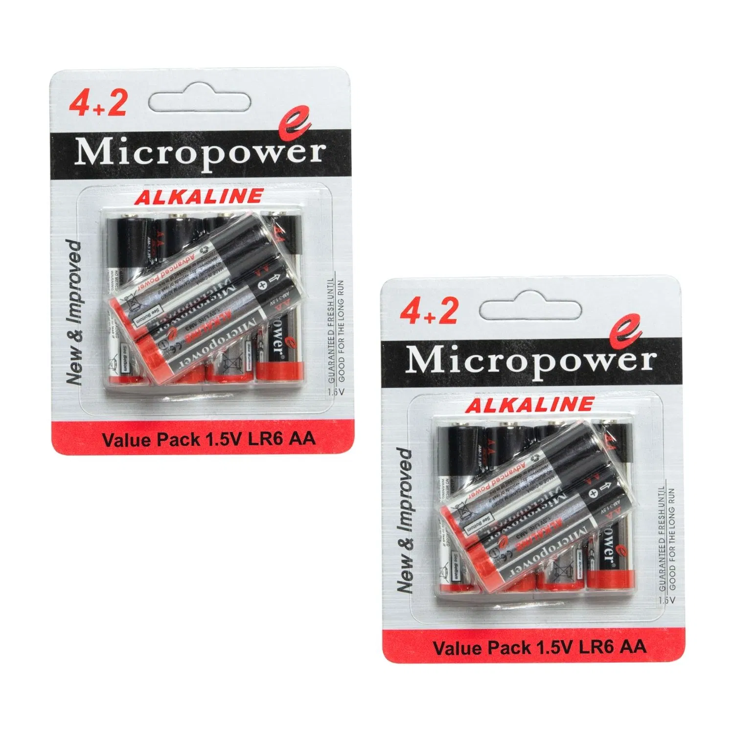 Высокотоковая щелочная батарейка AA 1.5V Micropower