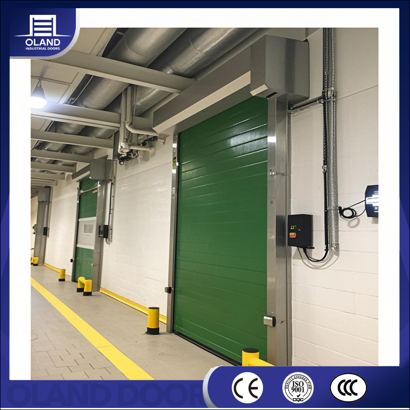 Low Temperature Cold High Speed Roll up Door Freezer PVC Fast Rapid Electric Roller Warehouse Door for Cold Storage & Logistics Refrigeration Area