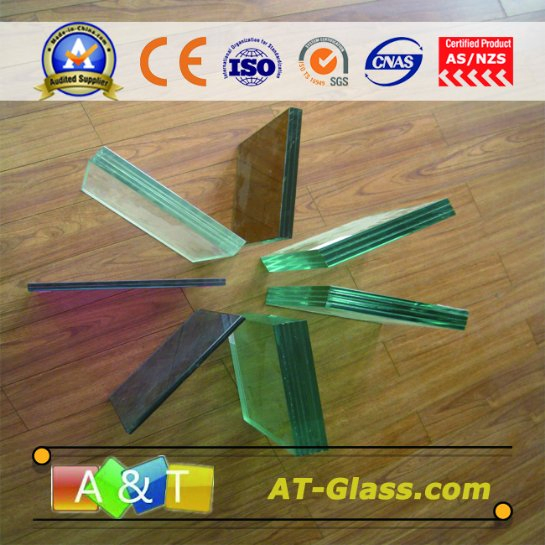 6.38mm, 8.38mm, 10.38mm, 12.38mm, 8.76mm10.76mm, 12.76mm Laminated Clear Glass for Balustrade