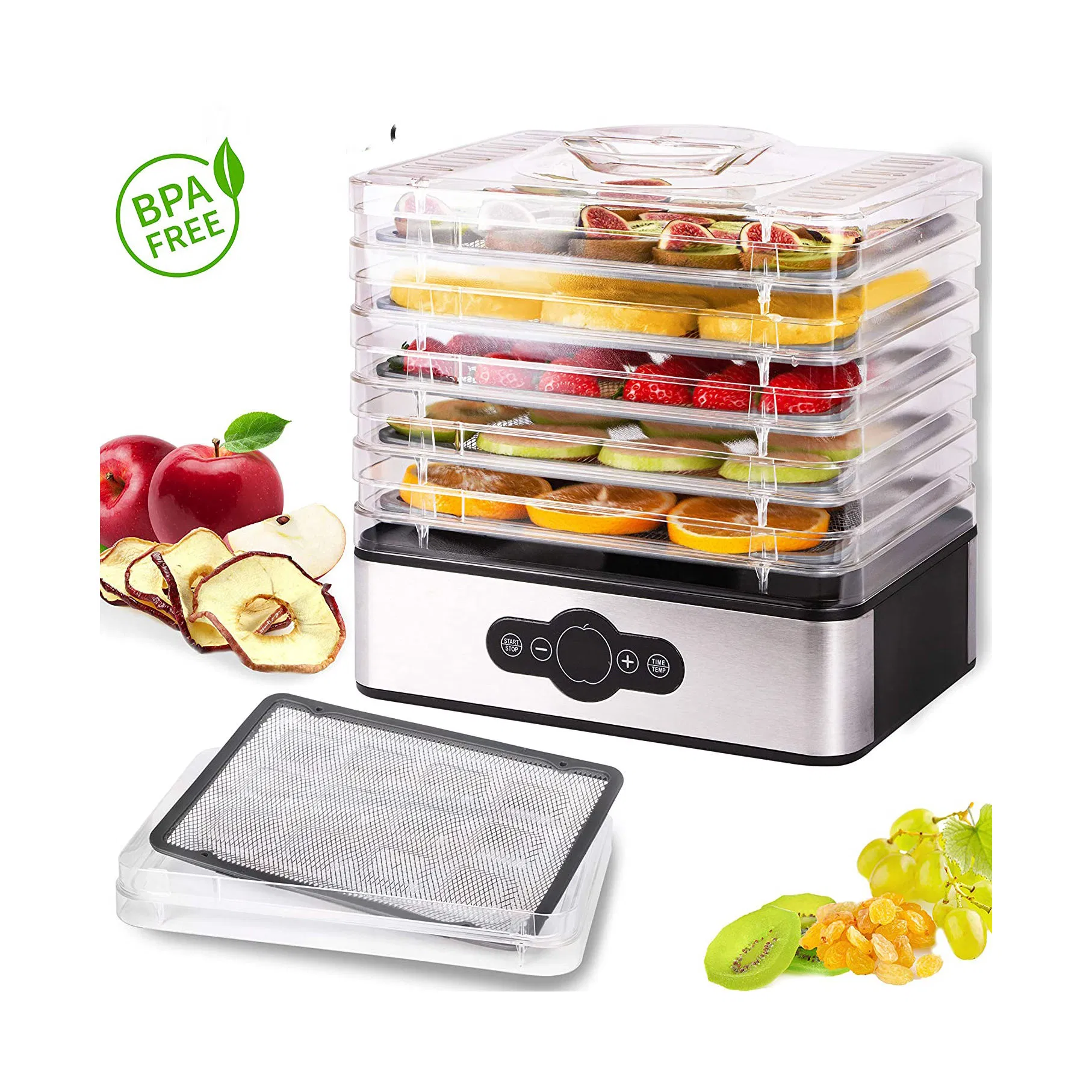 Food Dehydrator Household Fruit Dryer Steel Multi-Tier Preserver
