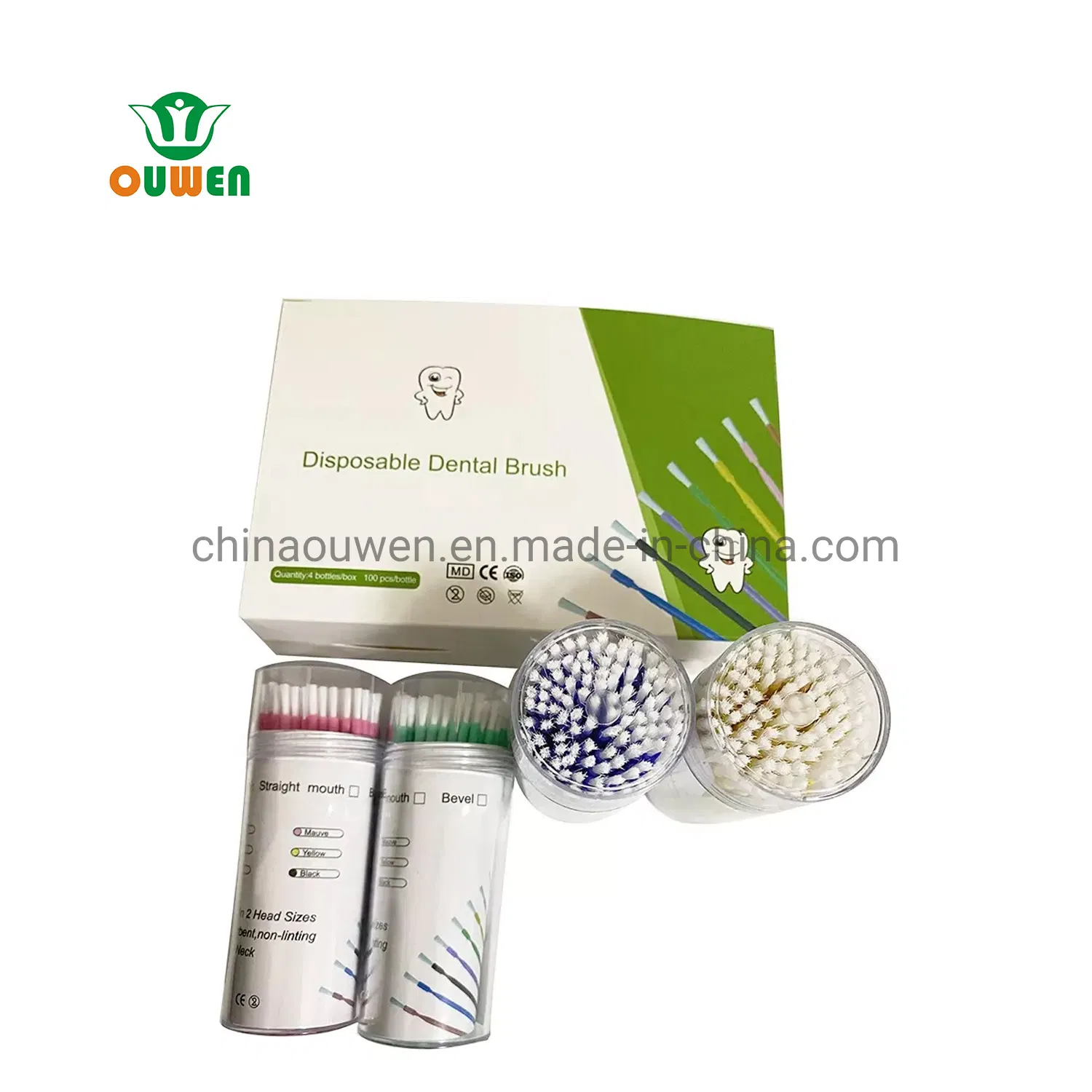 Disposable Dental Brush Flexible Design for Precise Medication Application 100PCS Micro Brush