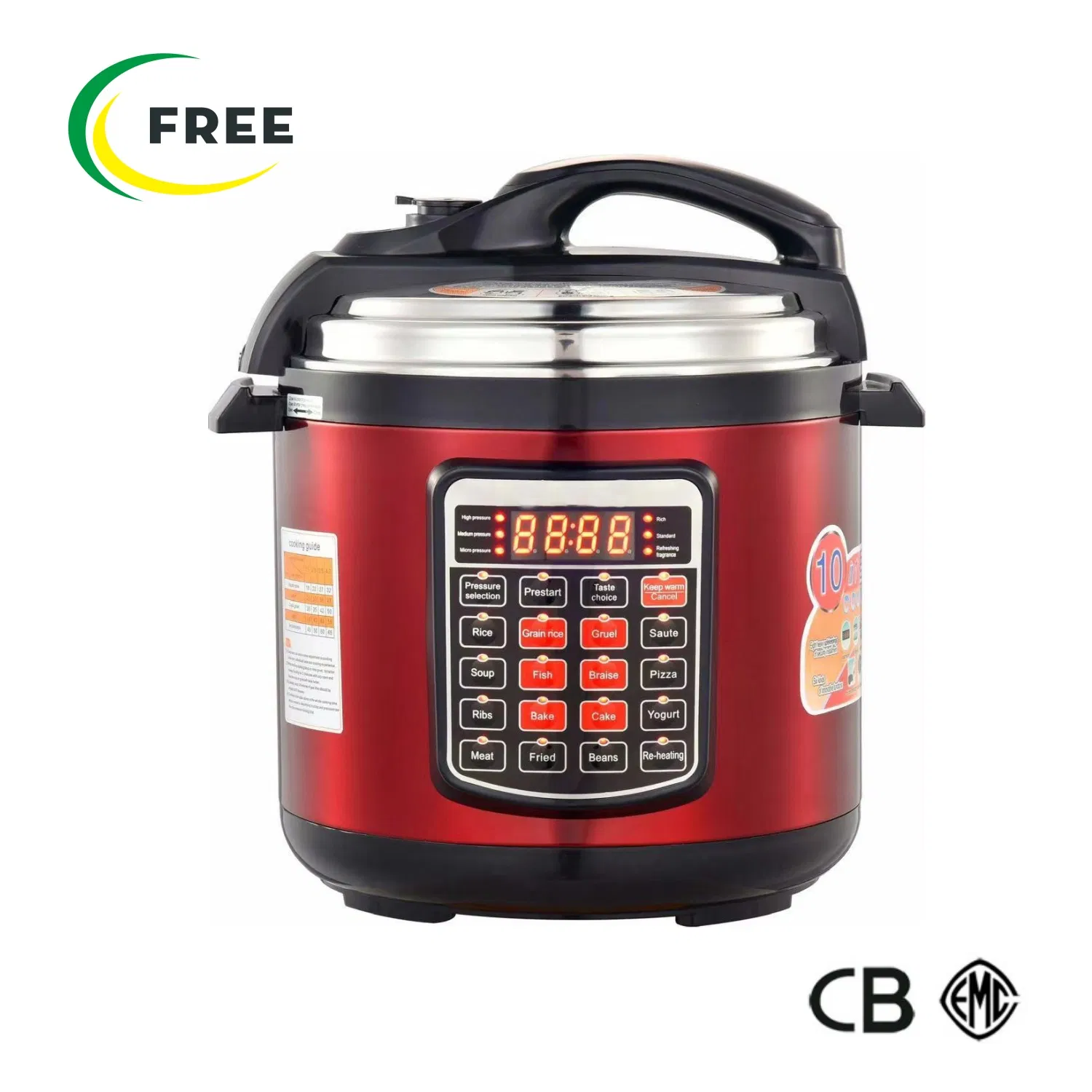Factory Direct 6L Non-Stick Coating Inner Pot Electric Pressure Cooker