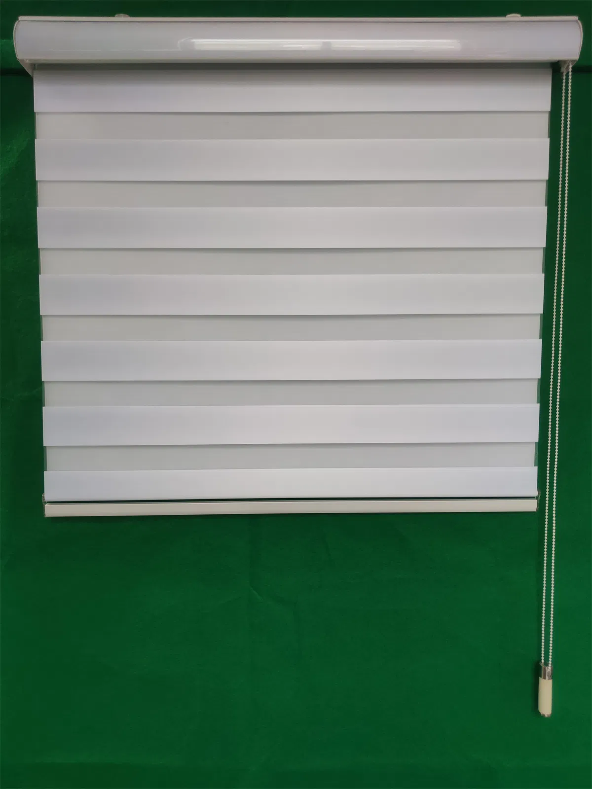 Pearl Cotton+Cardboard Box+Wood Crate Light Filtering Vertical Blinds Zebra Shades