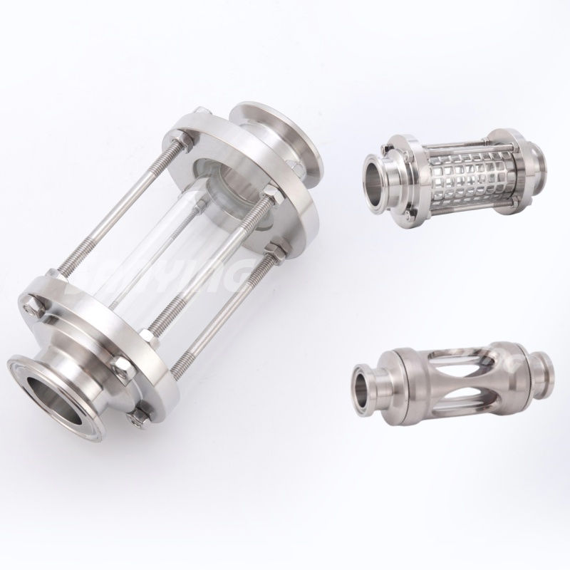 Through Stainless Steel DN25 Sanitary Fitting Tube Sight Glass