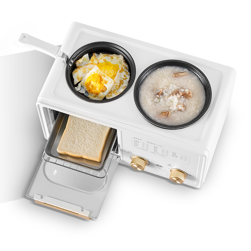 3 in 1 Electric Breakfast Maker Mini Frying Pan Ovens Kitchen Maker
