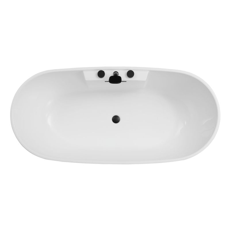 Глубокая овальная акриловая ванна для замачивания