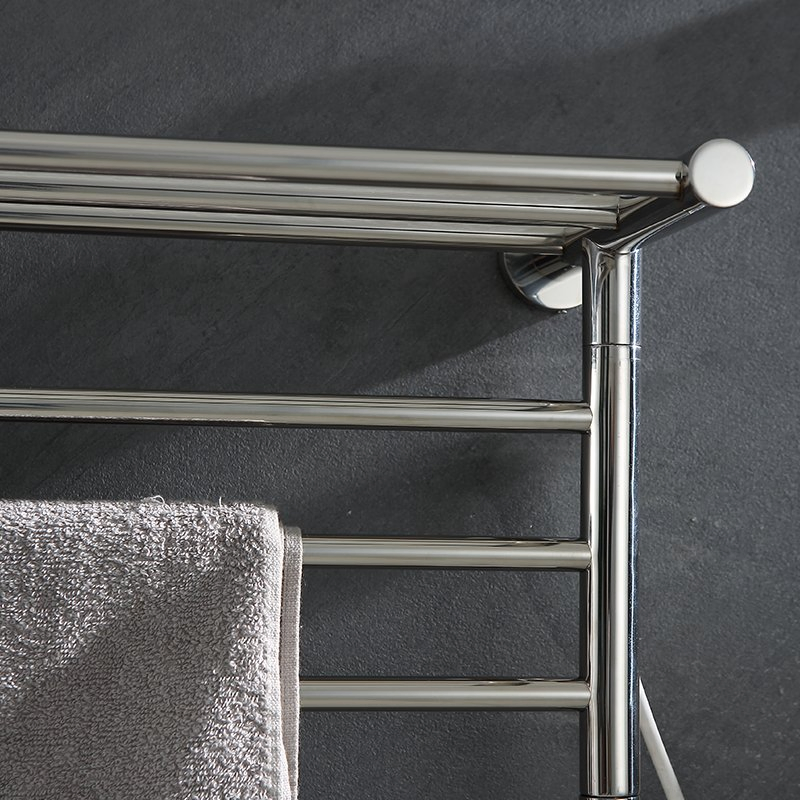 Настенный полотенцесушитель с подогревом и полкой