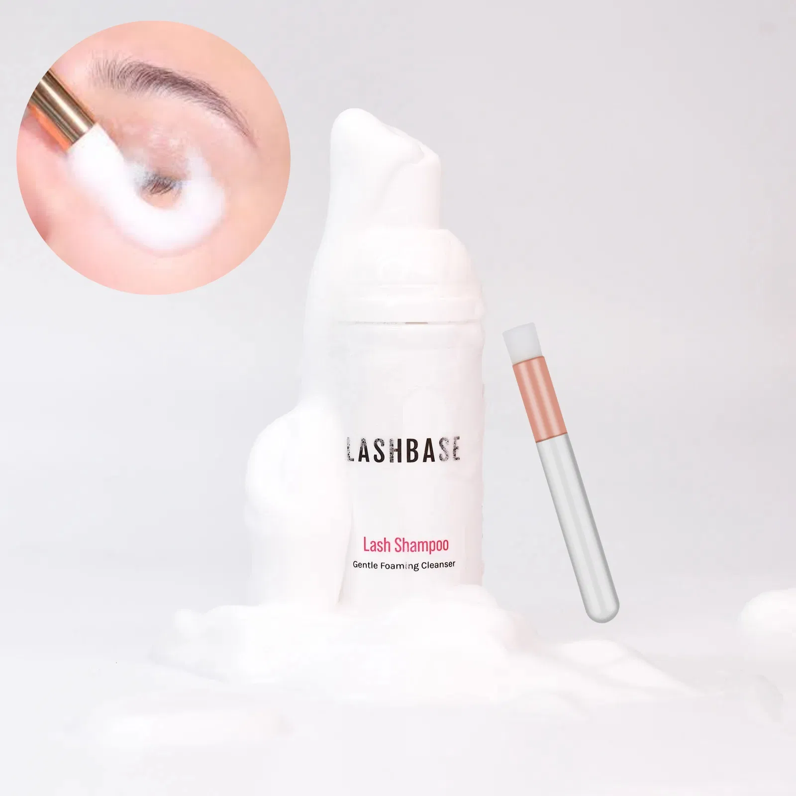 Mt Lashes Factory Wholesales OEM Makeup Tool 60ml Eyelash Extensions Lash Cleanser Foaming Shampoo