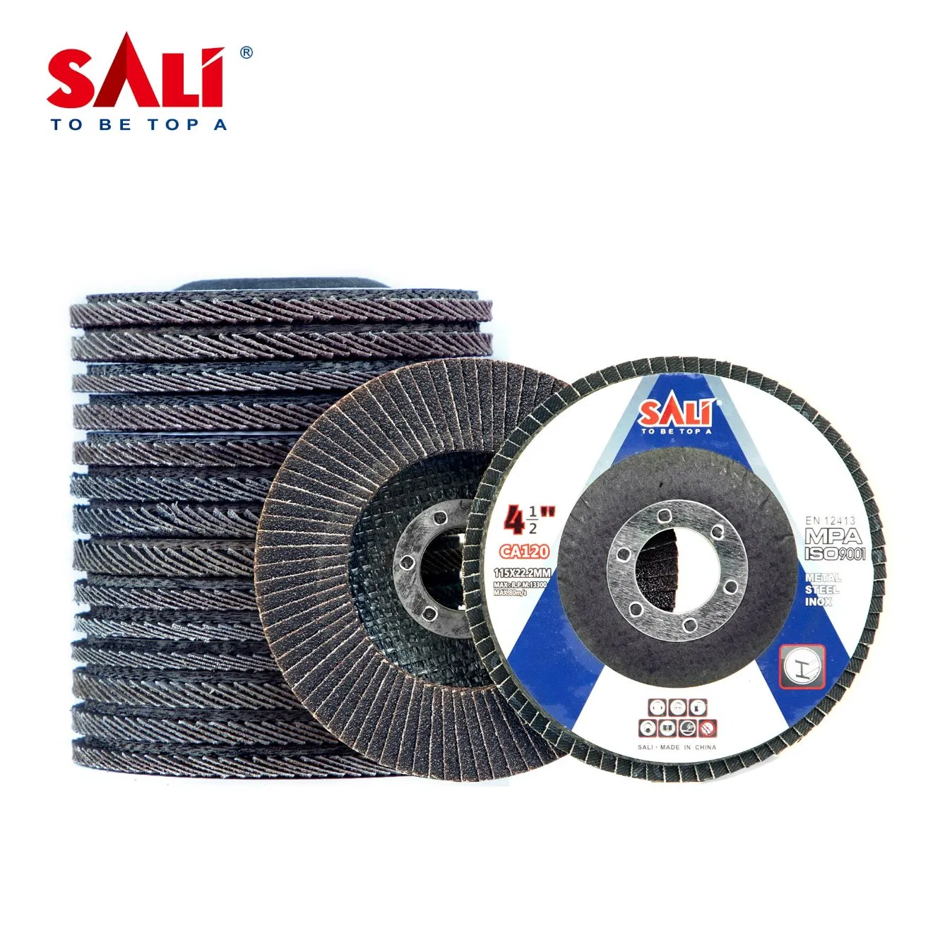 Sali 125mm 5" Calcined Alumina Abrasive Grinding Tool Elastic Flap Disc for Paint Removal
