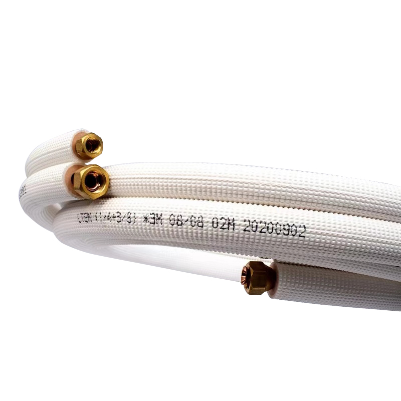 Hot Selling Factory PE Insulated Aluminum-Copper Coiled Pipe Roll Set for 1/4 & 5/8 AC Pipe Installation