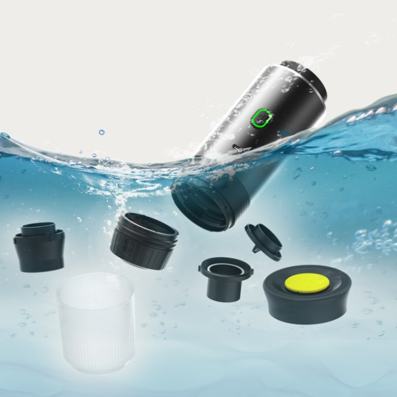 Travel-Friendly Espresso Maker for Camping and Home Use