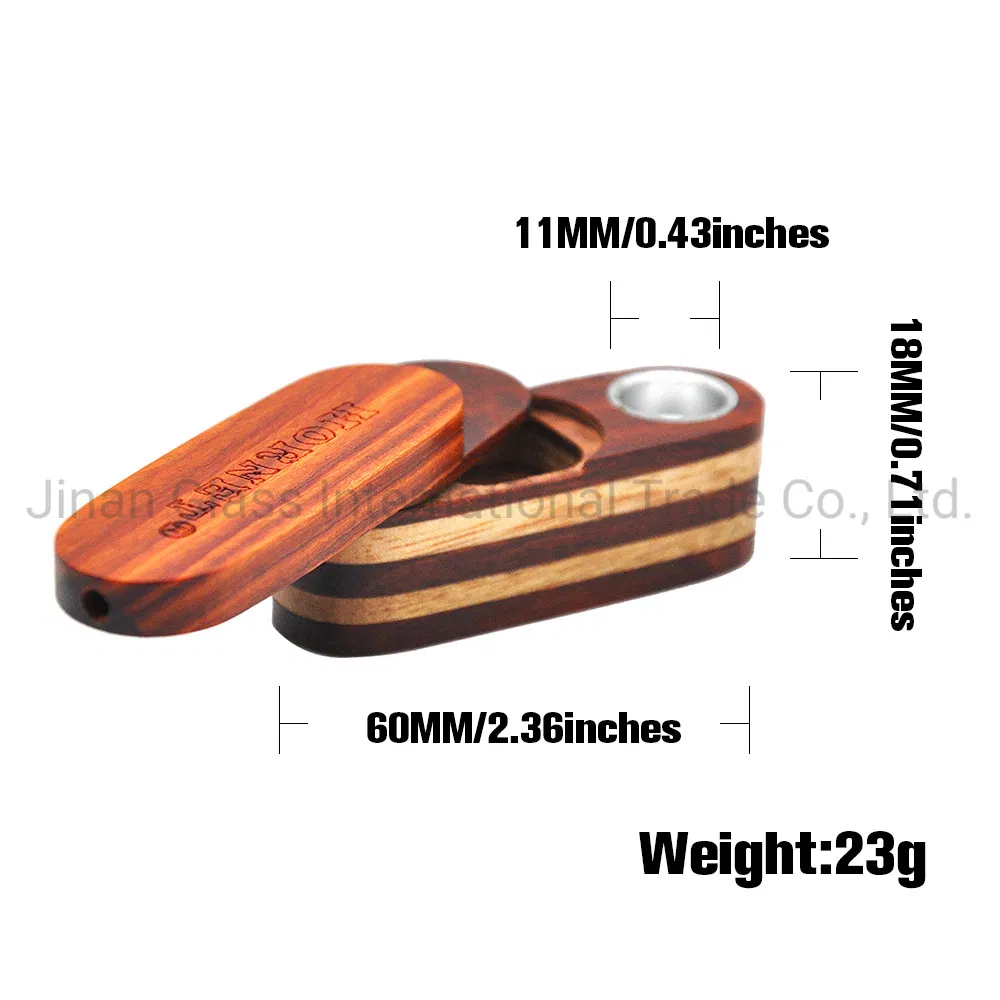 2021 Hot Sale Hand Made Double-Layer Rotating Pipe Wooden Smoking Pipe
