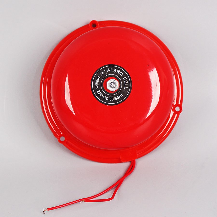 Electricl Doorbell Fire Bell Timbre Campana Con Placa Cromada Diameter 6 Inch