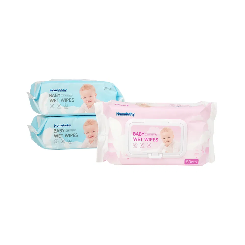 Manufacturer OEM ODM Design Brand Disposable Cleaning Wipes Gentle Sensitive Newborn Skin Soft Baby Nonwoven Wet Wipes