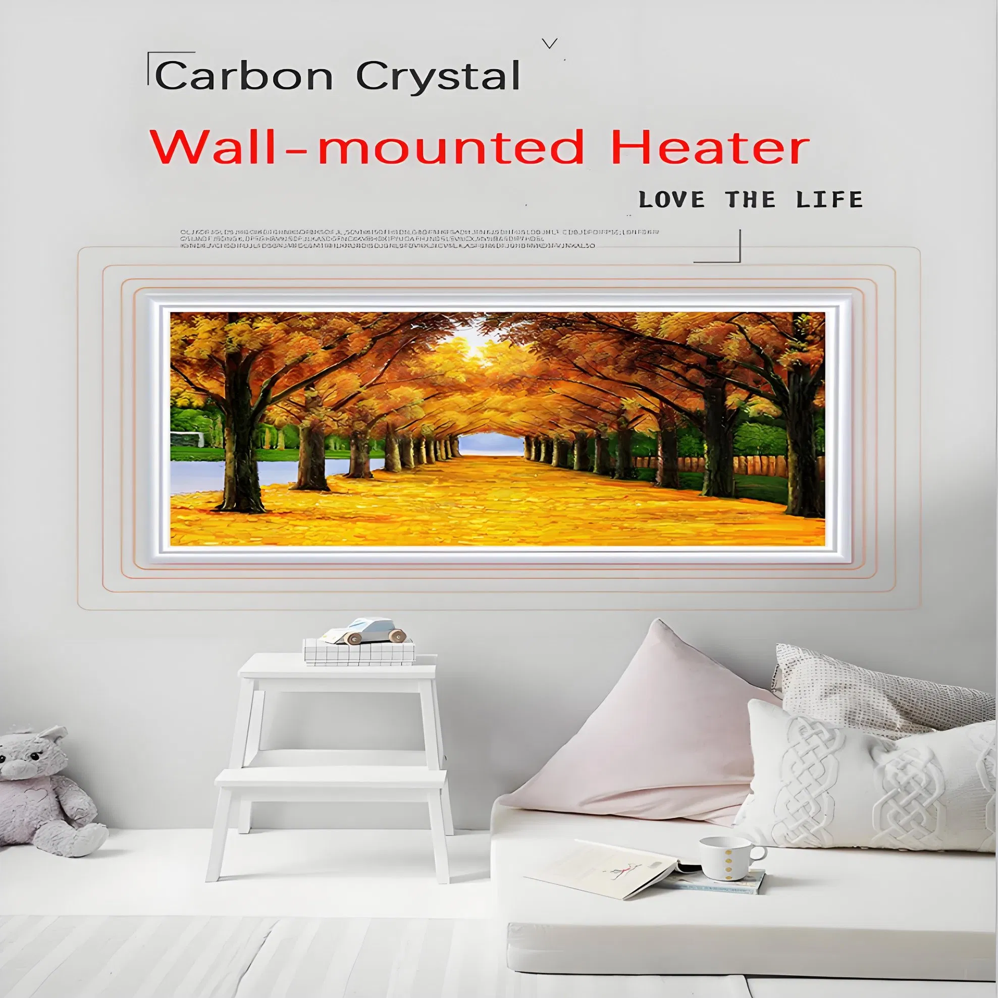 ODM Overheat Protection Convector Bathroom Wall Heating Graphene Painting Portable Electric Heater