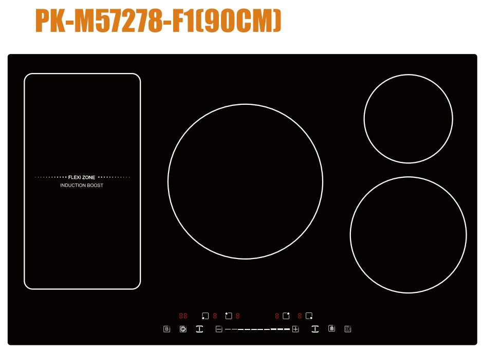Pure Copper Heat Coil 4-Burner Touch Control Cooktop with 2000W