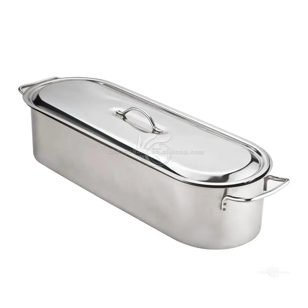 Stainless Steel Fish Roast Pan with Lid