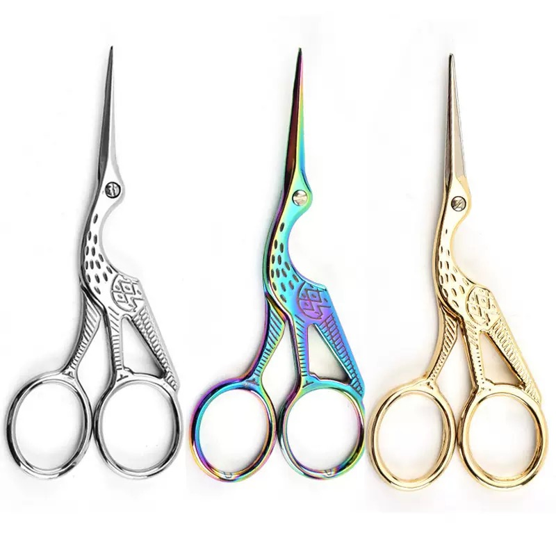 Винтажные ножницы для бровей из нержавеющей стали