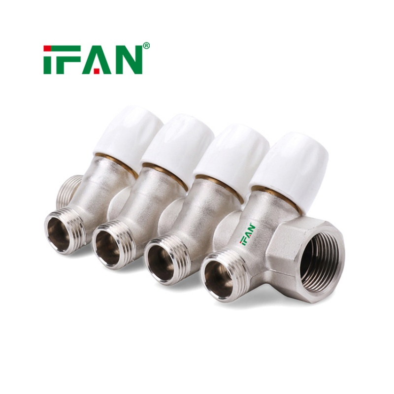 Ifan High Quality 3/4" Brass Water Manifold for Pex Water Heating Pipe Plumbing Pipe Fittings
