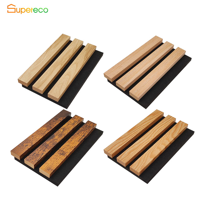 Decoration Wall Panel E1 Grade Flame Retardant Material MDF Pet Wall Acoustic Panel