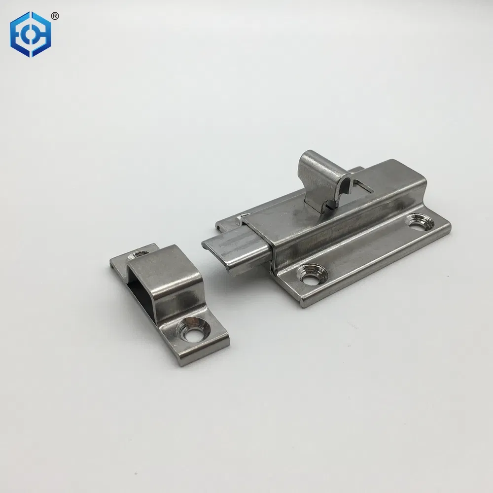 Stainless Steel Latch Sliding Surface Mounted Slide Bolt for Internal Doors