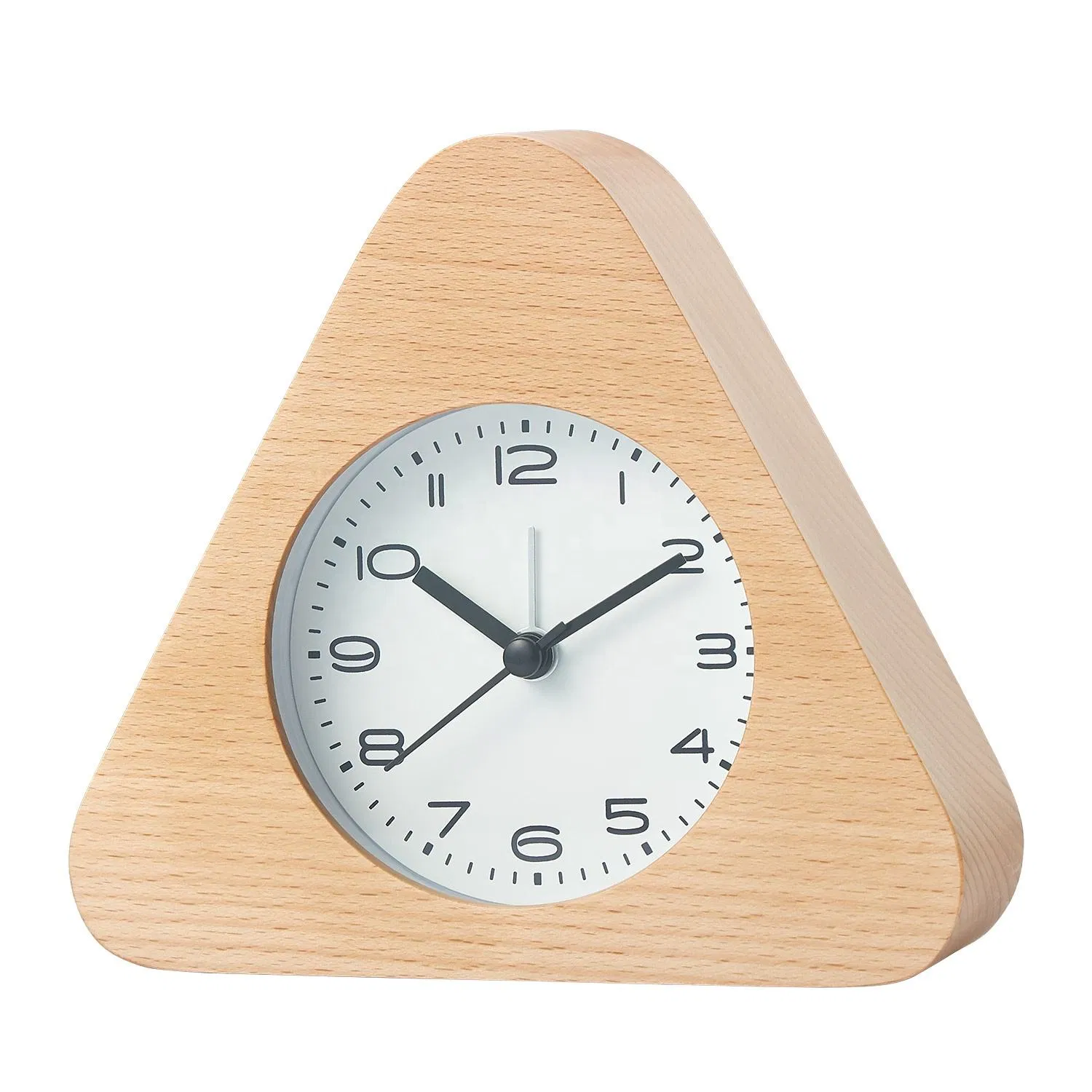 Custom New Arrival Lasting Custom Logo Diminutive Wooden Cube Cute Alarm Clock
