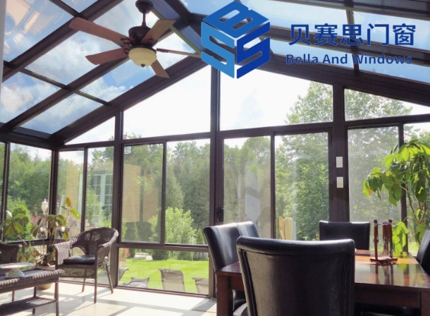 Chinese Beisaisi Factory Price Customized Anti-Corrosion All-Season Aluminum Alloy Tempered Glass Sunroom Garden House Patio Sunroom