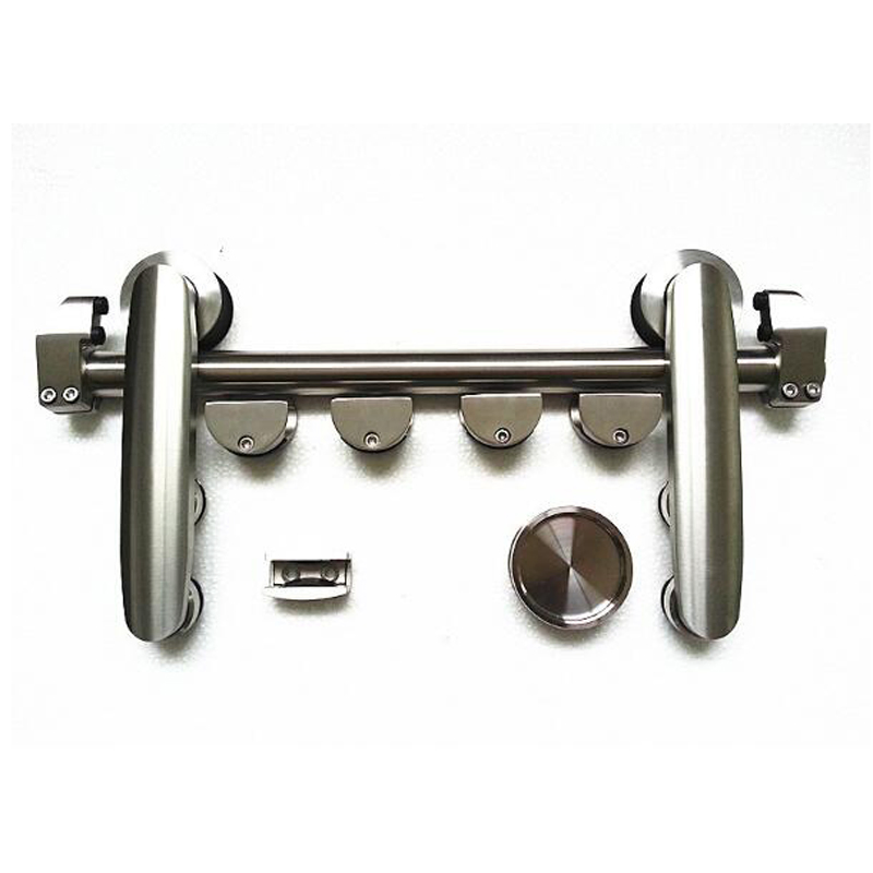 6.6FT Modern Interior Sliding Glass Door Track Hardware Only by Stainless Steel