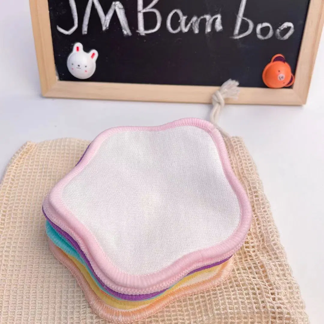 Многоразовые бамбуковые диски для снятия макияжа с мешочком