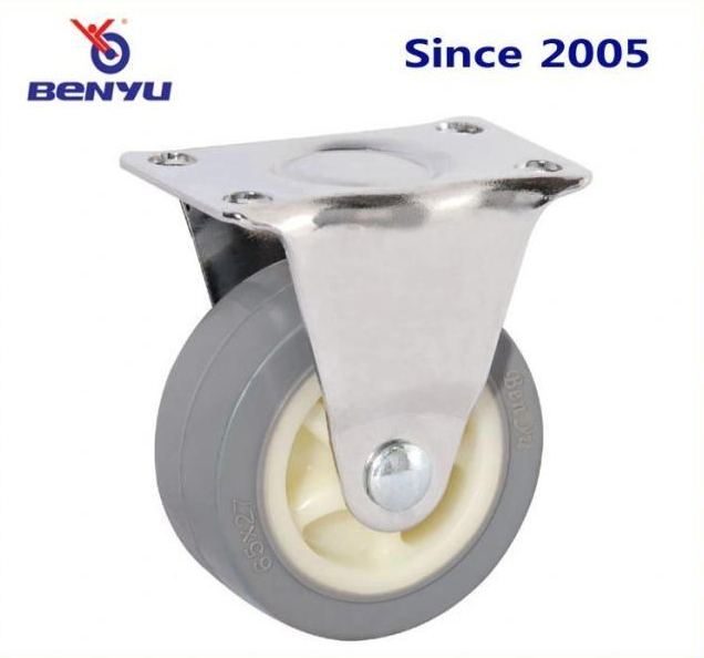 Benyu Caster Wheel 1.5" 2" 2.5" 3" No Bearing with Brake/Top Plate/Swivel